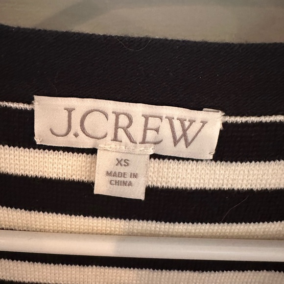 J. Crew Black and White Striped Tank Top - Picture 3 of 3